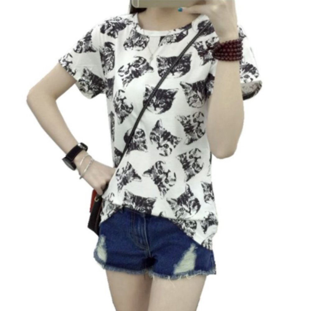 Cat All-Over-Print T-shirt